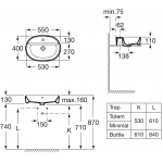 Roca A3270Y0000 The Gap 檯上洗手盆